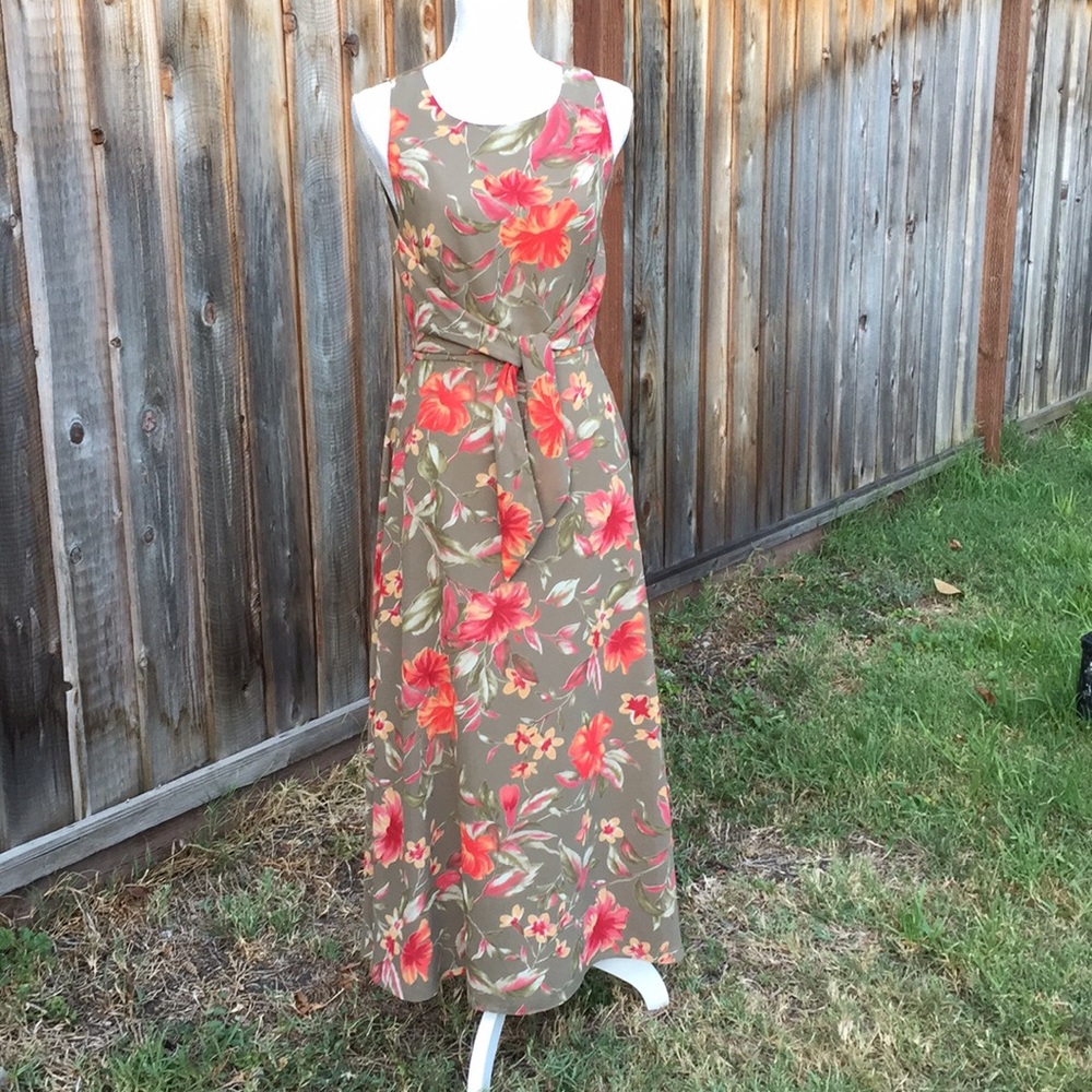 Coldwater Creek Fancy Wrap Top Maxi